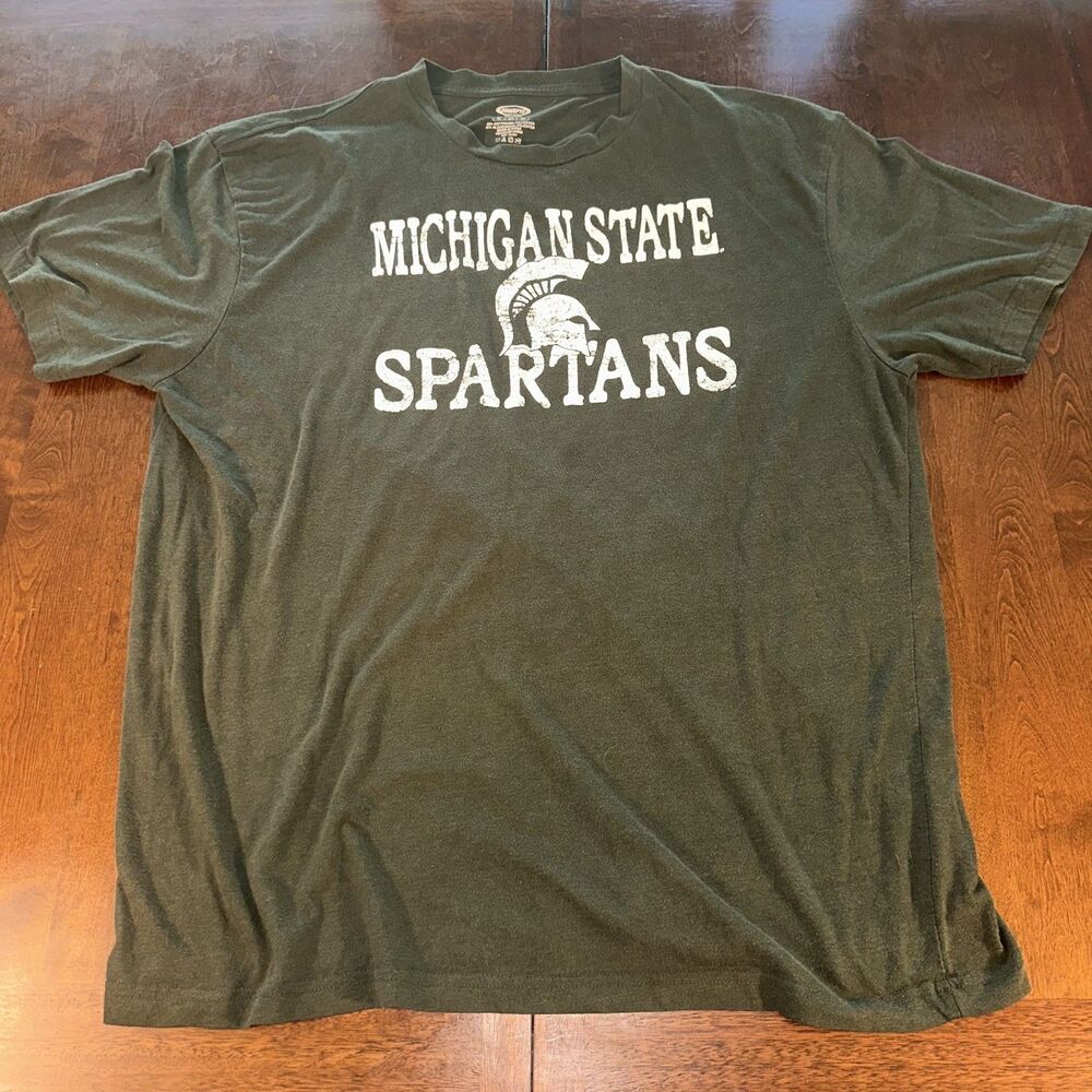 Concepts Sport Michigan State Spartans T-Shirt Mens X Large Green MSU